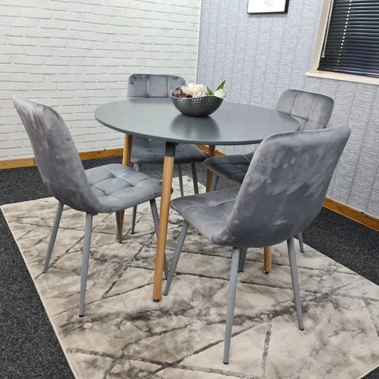 Gordin 4 - Person Manufactured Wood Dining Set