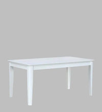 Solid Wood 6 Seater Dining Set in White Finish