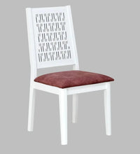 Solid Wood 6 Seater Dining Set in White Finish
