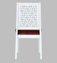Solid Wood 6 Seater Dining Set in White Finish
