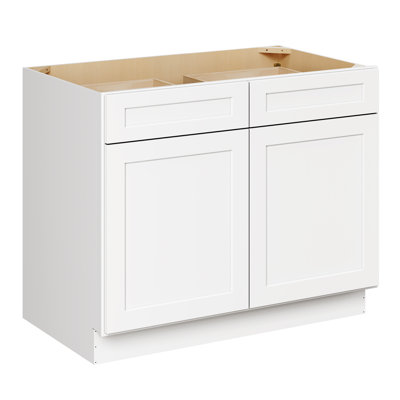 Cozy Design 42 W x 24 D x 34.5 H Ready-to-Assemble Plywood Shaker Standard Base Cabinet - Base Cabinet