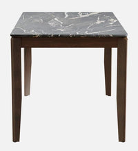 Solid Wood 4 Seater Dining Set In Marble Finish