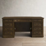 Classic Executive Office Desk with Locking File Drawer