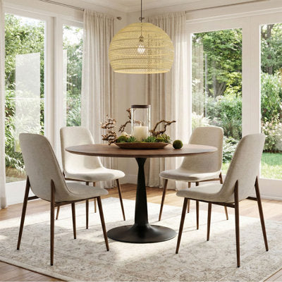 Khilani 4 - Person Pedestal Dining Set - Luxury Arts dining set