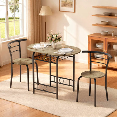 Kokoruda 2 - Person Four Leg Dining Set - Luxury Arts dining set