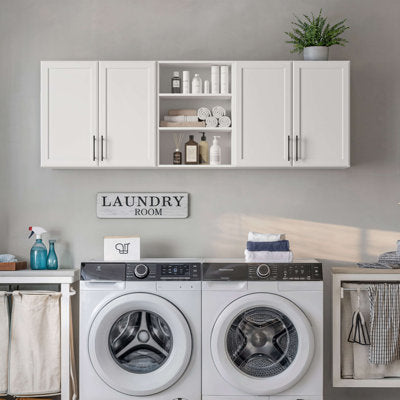 Laundry Room Cabinets Shelves Set - Cabinets Shelves
