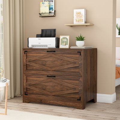 Maniram 35.43" W 2-Drawer Lateral Filing Cabinet