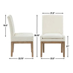 6 seater Dining Set with Parsons Chairs for Stylish Gatherings