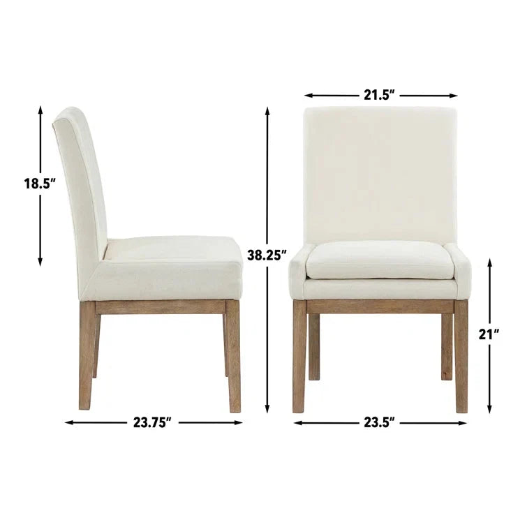 6 seater Dining Set with Parsons Chairs for Stylish Gatherings