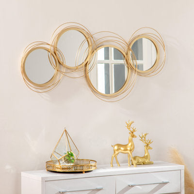 Modern Abstract Interlocking Circles Wall Decor