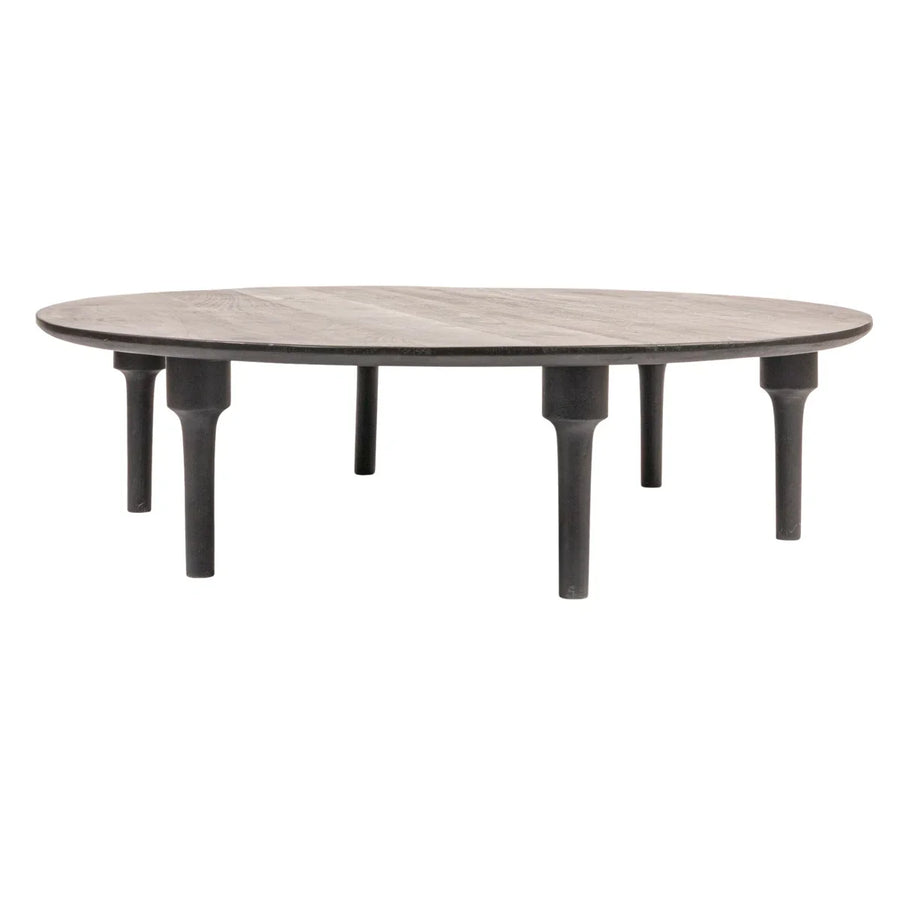 Oversized Round Mango Wood Coffee Table
