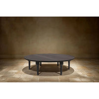 Oversized Round Mango Wood Coffee Table