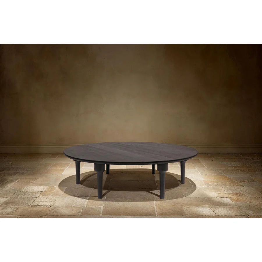 Oversized Round Mango Wood Coffee Table