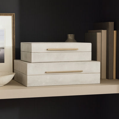 Quirion Rectangular Decorative Box with Lid for Home Decor - Decorative Box