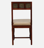 Sheesham Wood 6 Seater Dining Set In Scratch Resistant Honey Oak Finish With Brass Cladding