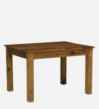 Sheesham Wood 4 Seater Dining Set In Rustic Teak Finish