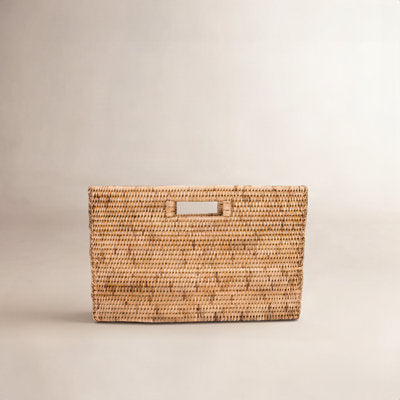Rattan Free Standing Magazine Rack - Magazine Rack