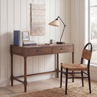 Luxury Arts Scott Solid Wood Base Writing Desk