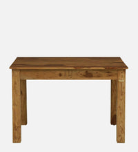 Sheesham Wood 4 Seater Dining Set In Rustic Teak Finish