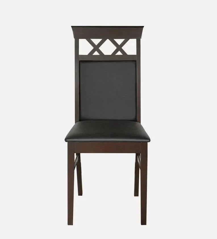 4 Seater with Bench Dining Set in Dark Cappucino Colour