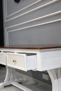 Modern Wooden Office Table with 3 Storage Drawers | Home Office & Study Desk