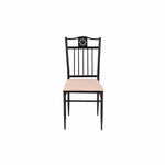 5 Piece Dining Set Wood Metal Table and Chairs Kitchen Furniture