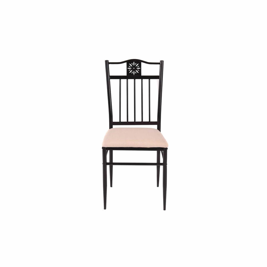 5 Piece Dining Set Wood Metal Table and Chairs Kitchen Furniture