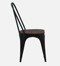 Metal 6 Seater Dining Set In Scratch Resistant Black Colour With Bench