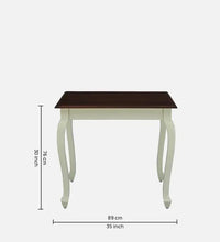 Solid Wood 4 Seater Dining Set In Tulip Finish