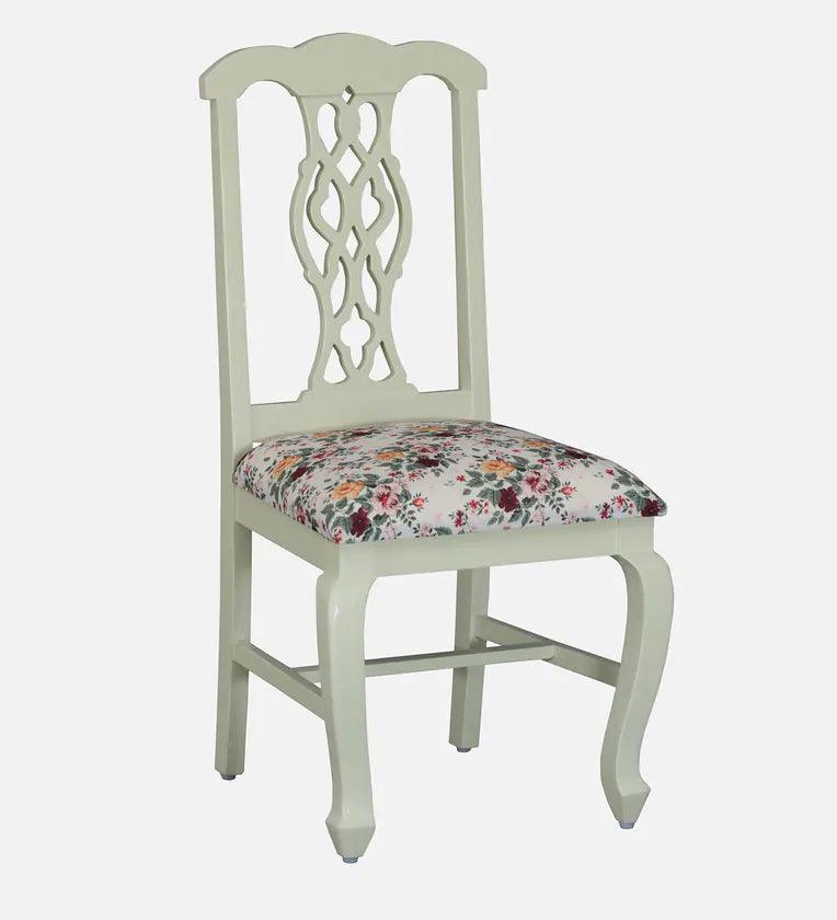 Solid Wood 4 Seater Dining Set In Tulip Finish