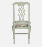 Solid Wood 4 Seater Dining Set In Tulip Finish