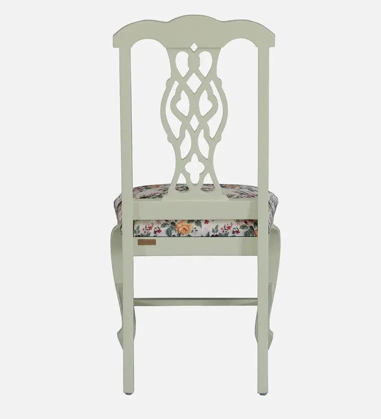 Solid Wood 4 Seater Dining Set In Tulip Finish