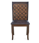 6 Seater Dining Set in Walnut Finish