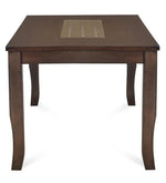 6 Seater Dining Set in Walnut Finish