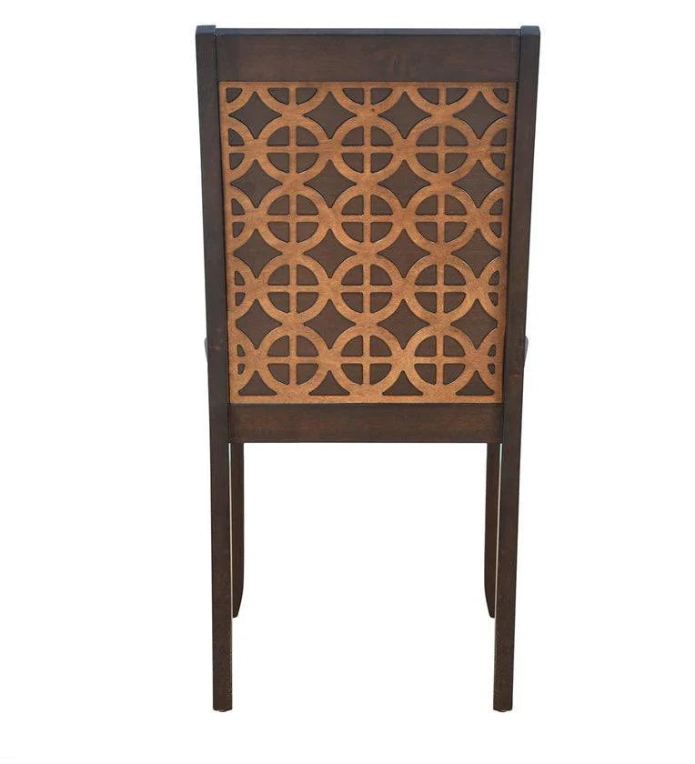 6 Seater Dining Set in Walnut Finish