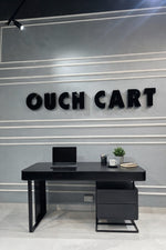 Modern Office Study Table with Storage Drawers | Minimalist Work Desk for Home & Office