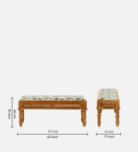 Sheesham Wood 6 Seater Dining Set In Scratch Resistant Rustic Teak Finish With Bench