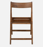 Carven Foaldable 4 Seater Dining Set In Walnut Finish