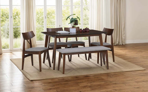 Ipoh Malaysian Wooden 6 Seater Dining Table Set