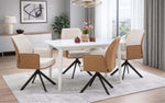 Genting Glass 4 Seater Dining Table Set with Chairs