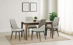 Muar Sintered Top 4 Seater Dining Table Set with Chairs