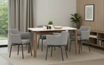 Muar Sintered Top 4 Seater Dining Table Set with Chairs