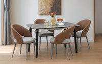 Penang Sintered Top 4 Seater Dining Table Set with Chairs