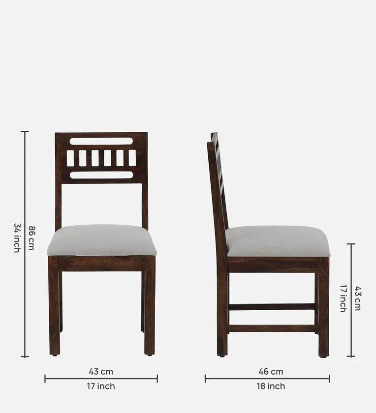 Sheesham Wood 6 Seater Dining Set In Scratch Resistant Provincial Teak Finish