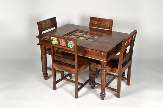Sheesham Wood Larisa 4-Seater Dining set