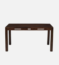 Sheesham Wood 6 Seater Dining Set In Scratch Resistant Provincial Teak Finish