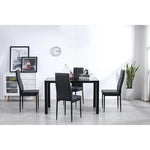 5 Piece Dining Room Table Set,4 Chairs