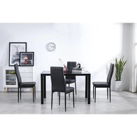 5 Piece Dining Room Table Set,4 Chairs