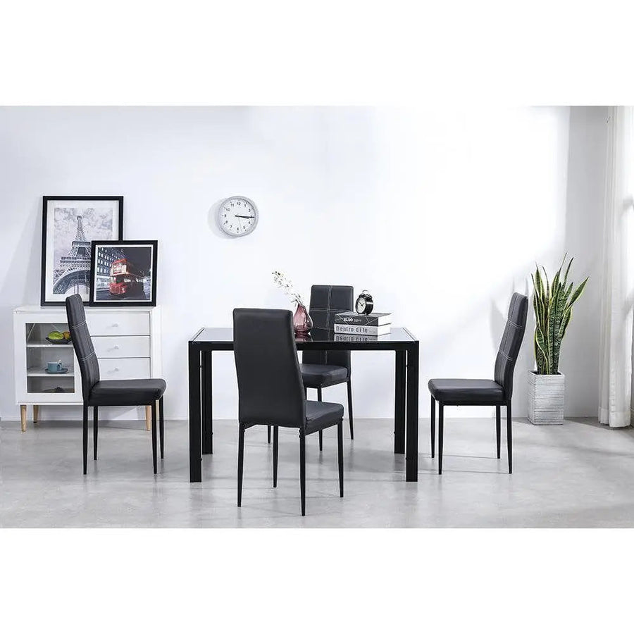 5 Piece Dining Room Table Set,4 Chairs