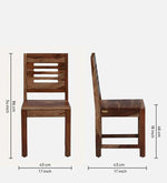 Sheesham Wood 6 Seater Dining Set In Scratch Resistant Rustic Teak Finish